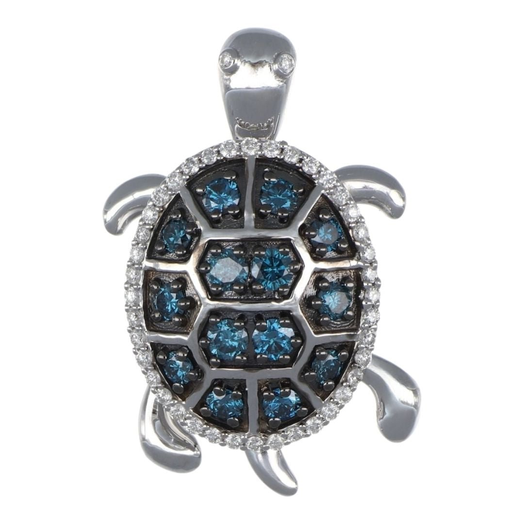 Buy Blue Diamond Pendant (Blue Diamond 0.75 cts. White Diamond 0.26 cts. ) at Kay's Fine Jewelry