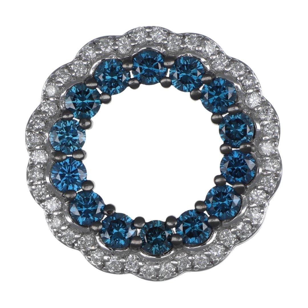 Buy Blue Diamond Pendant (Blue Diamond 0.91 cts. White Diamond 0.3 cts.) at Kay's Fine Jewelry