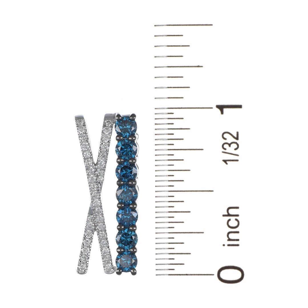 Buy Blue Diamond Pendant (Blue Diamond 1.16 cts. White Diamond 0.29 cts.) at Kay&