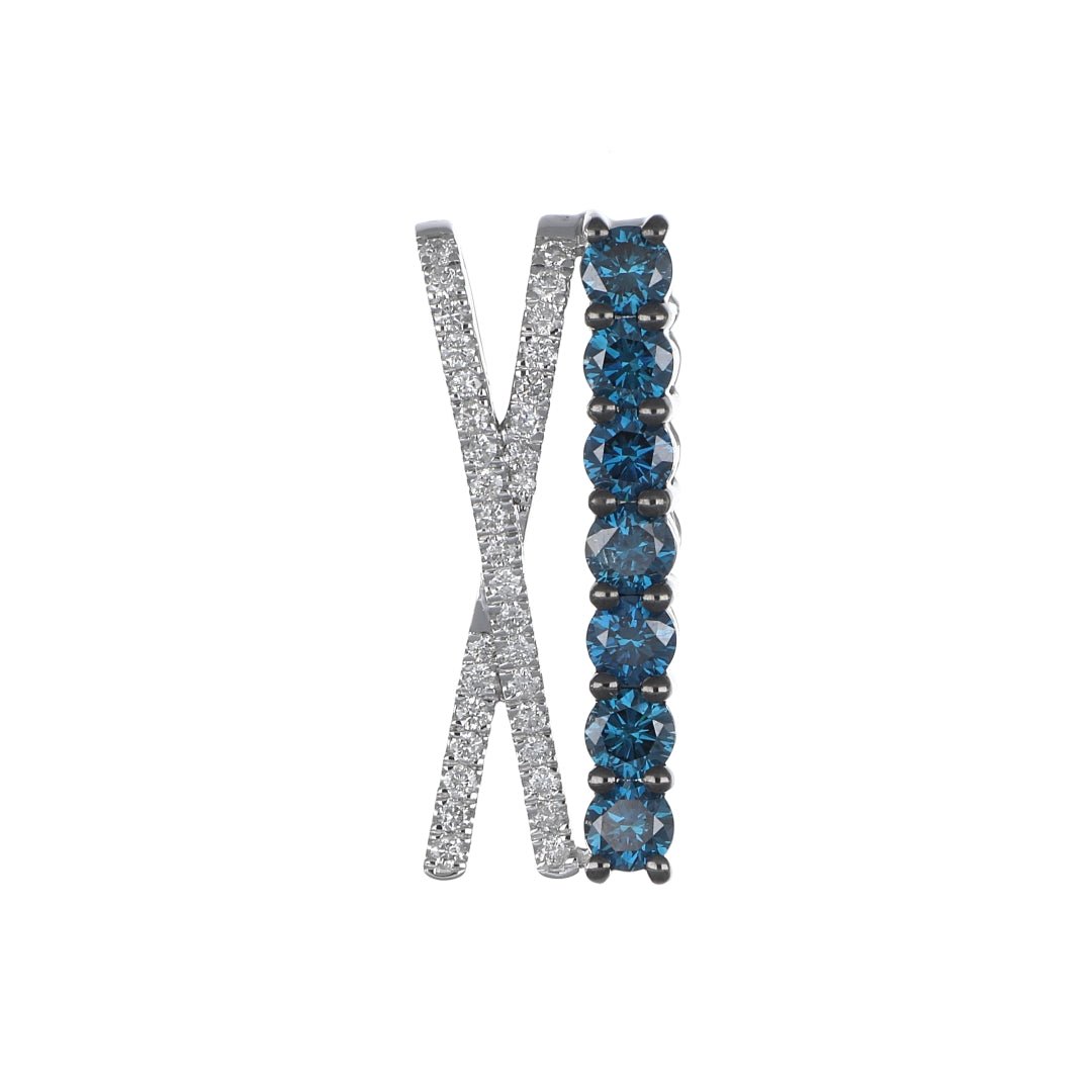 Buy Blue Diamond Pendant (Blue Diamond 1.16 cts. White Diamond 0.29 cts.) at Kay&
