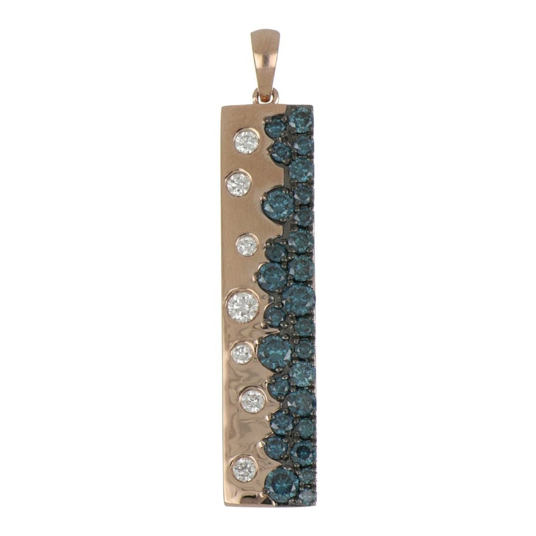 Blue Diamond Pendant (Blue Diamond 1.28 cts. White Diamond 0.28 cts.) Not Net