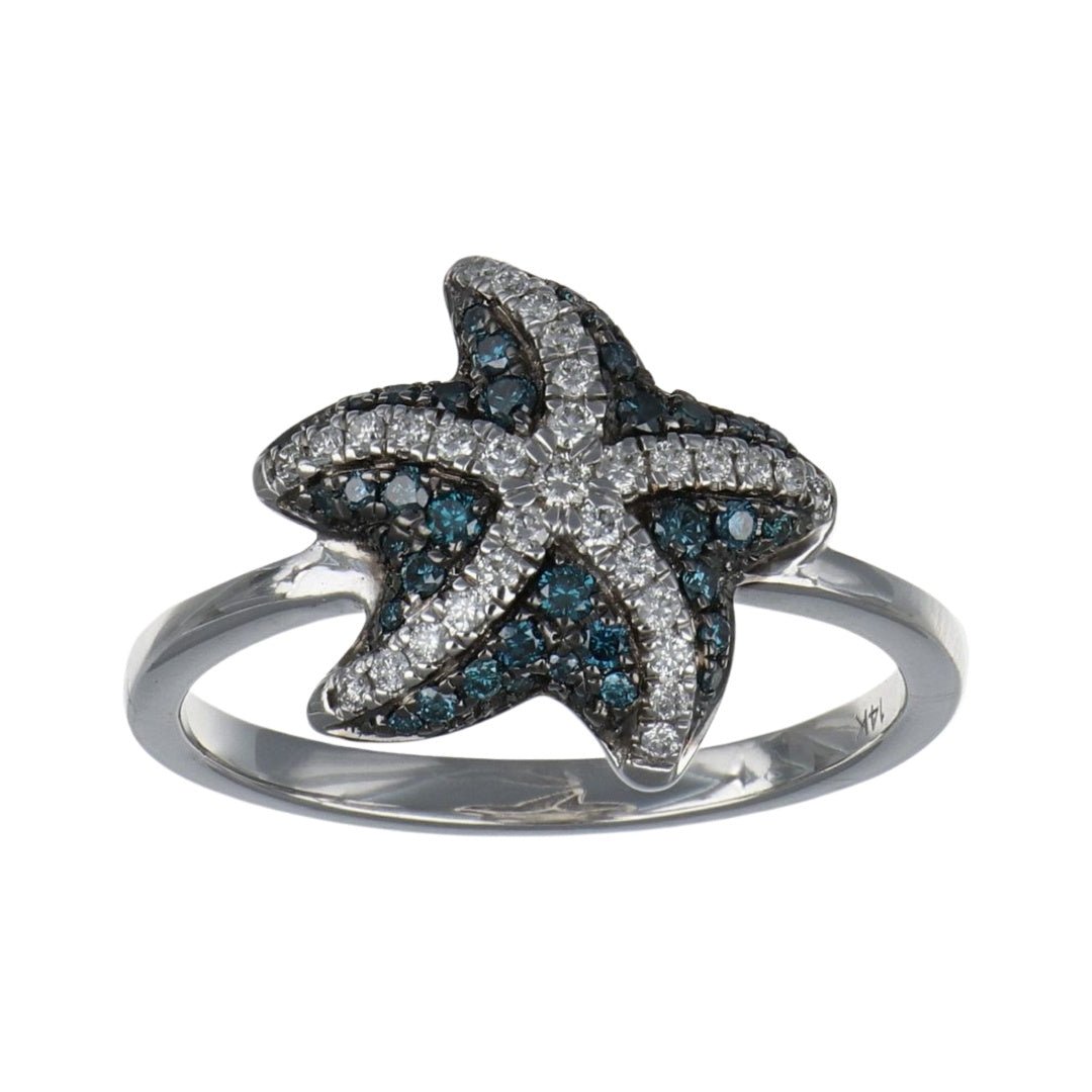 Buy Blue Diamond Ring (Blue Diamond 0.2 cts. White Diamond 0.17 cts.) at Kay's Fine Jewelry