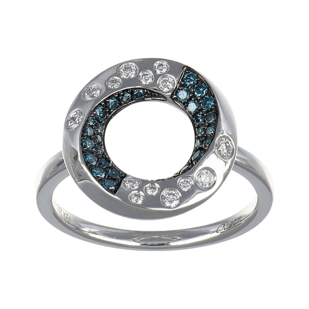 Buy Blue Diamond Ring (Blue Diamond 0.23 cts. White Diamond 0.16 cts.) at Kay's Fine Jewelry