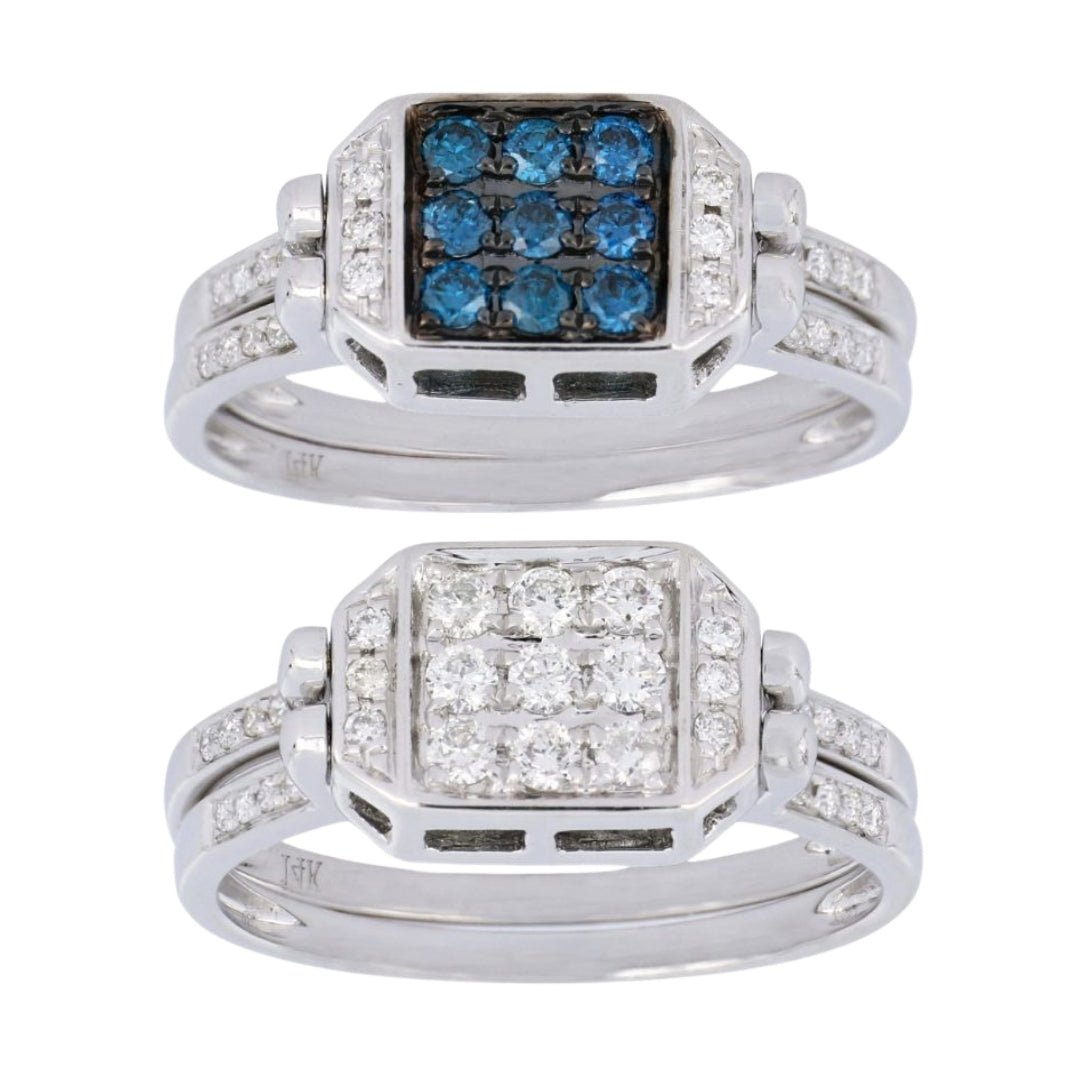 Buy Blue Diamond Ring (Blue Diamond 0.23 cts. White Diamond 0.36 cts.) at Kay's Fine Jewelry