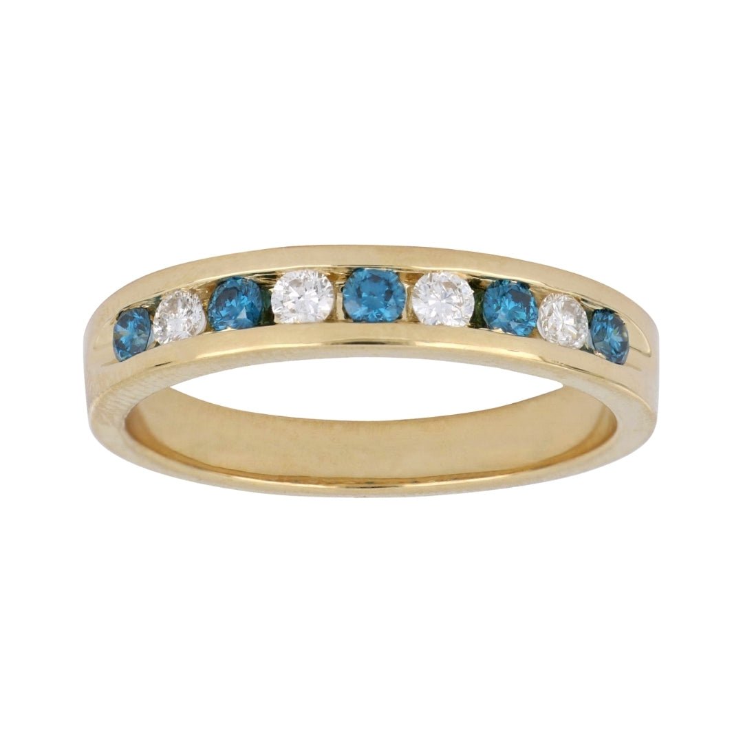 Buy Blue Diamond Ring (Blue Diamond 0.24 cts. White Diamond 0.2 cts.) at Kay's Fine Jewelry