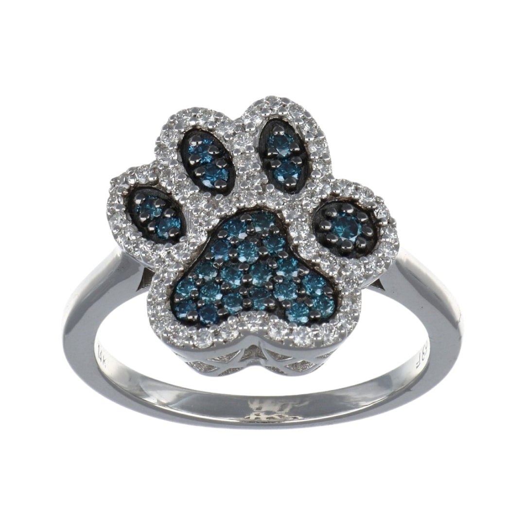 Buy Blue Diamond Ring (Blue Diamond 0.27 cts. White Diamond 0.28 cts.) at Kay's Fine Jewelry