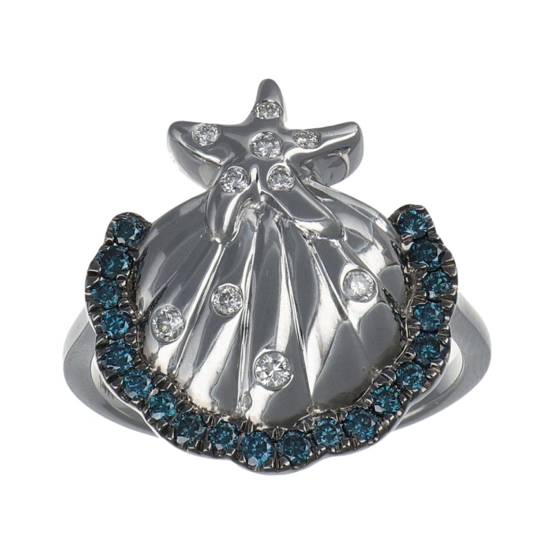 Buy Blue Diamond Ring (Blue Diamond 0.3 cts. White Diamond 0.12 cts.) at Kay's Fine Jewelry