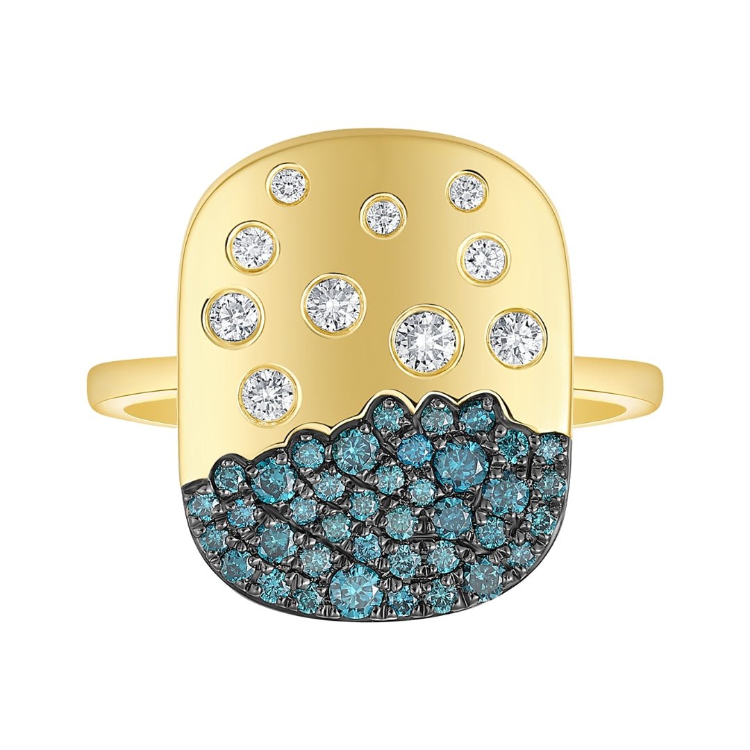 Buy Blue Diamond Ring (Blue Diamond 0.36 cts. White Diamond 0.19 cts.) at Kay's Fine Jewelry