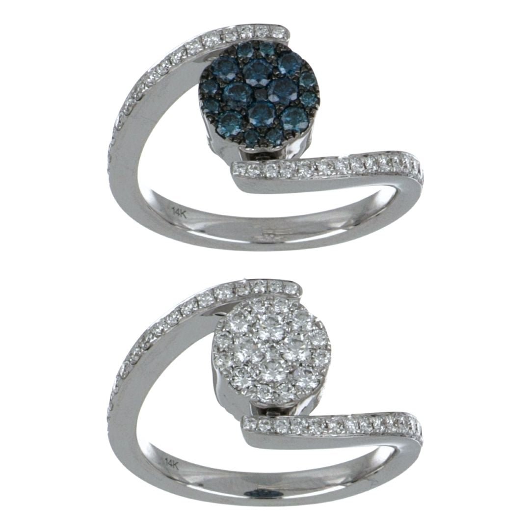 Buy Blue Diamond Ring (Blue Diamond 0.38 cts. White Diamond 0.54 cts.) at Kay's Fine Jewelry