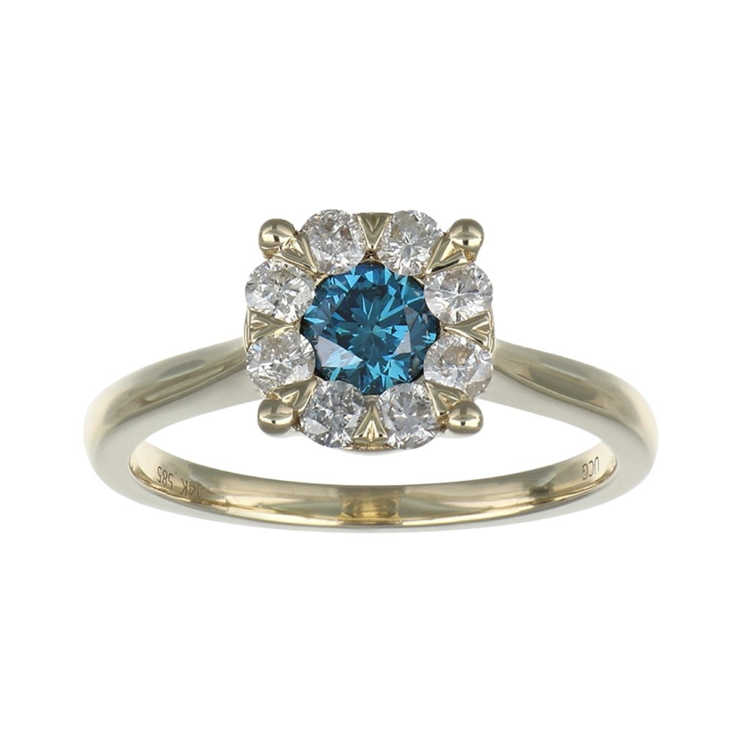 Buy Blue Diamond Ring (Blue Diamond 0.42 cts. White Diamond 0.47 cts. ) at Kay's Fine Jewelry
