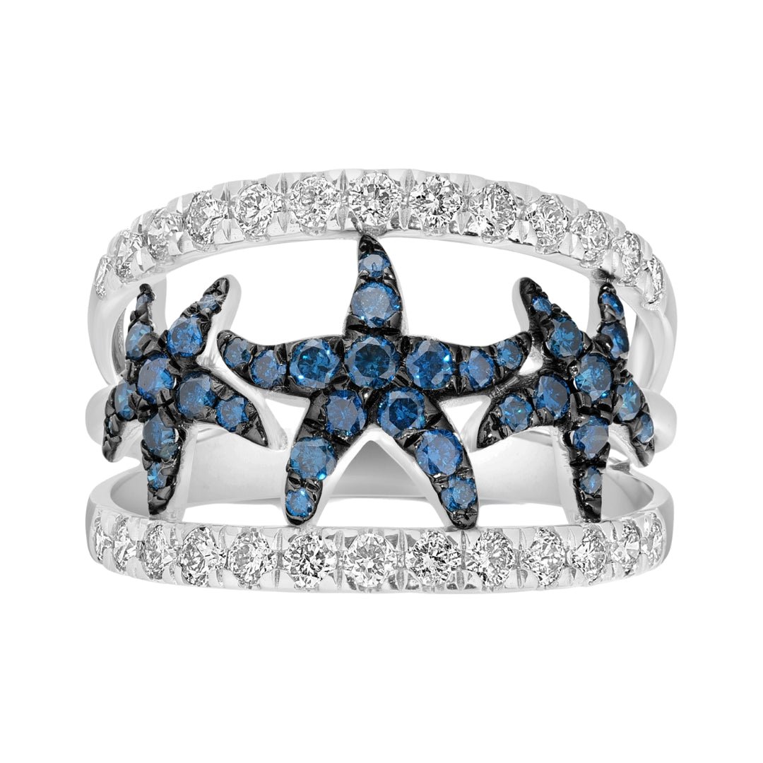 Buy Blue Diamond Ring (Blue Diamond 0.44 cts. White Diamond 0.67 cts.) at Kay's Fine Jewelry