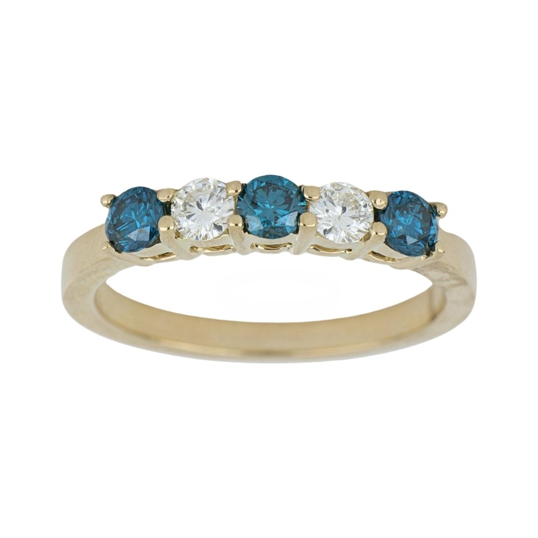 Buy Blue Diamond Ring (Blue Diamond 0.51 cts. White Diamond 0.26 cts.) at Kay's Fine Jewelry