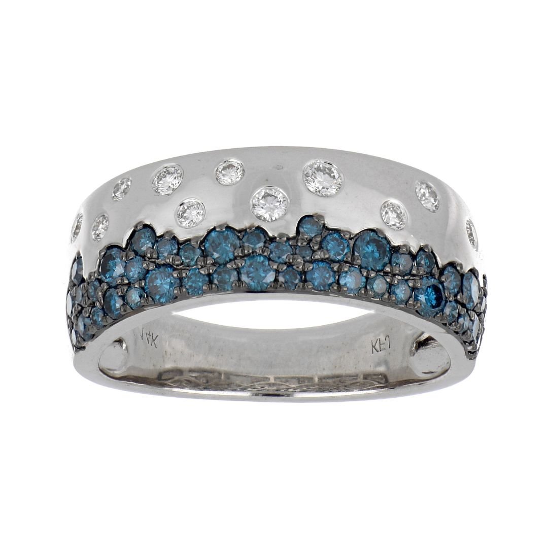 Buy Blue Diamond Ring (Blue Diamond 0.63 cts. White Diamond 0.18 cts.) at Kay's Fine Jewelry