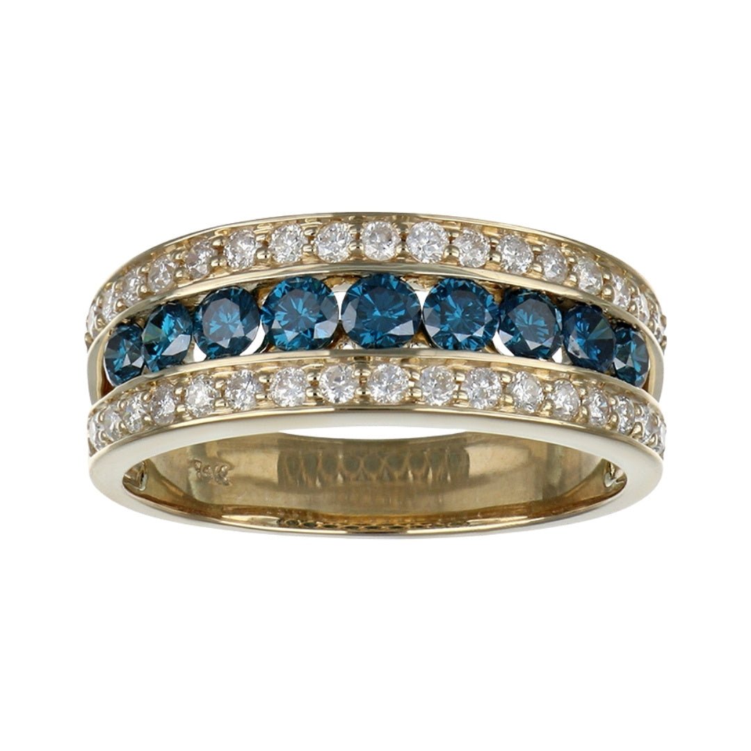 Buy Blue Diamond Ring (Blue Diamond 0.65 cts. White Diamond 0.41 cts.) at Kay's Fine Jewelry