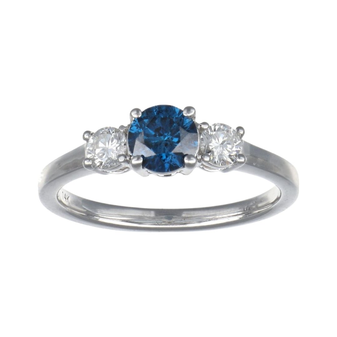 Buy Blue Diamond Ring (Blue Diamond 0.66 cts. White Diamond 0.34 cts.) at Kay's Fine Jewelry