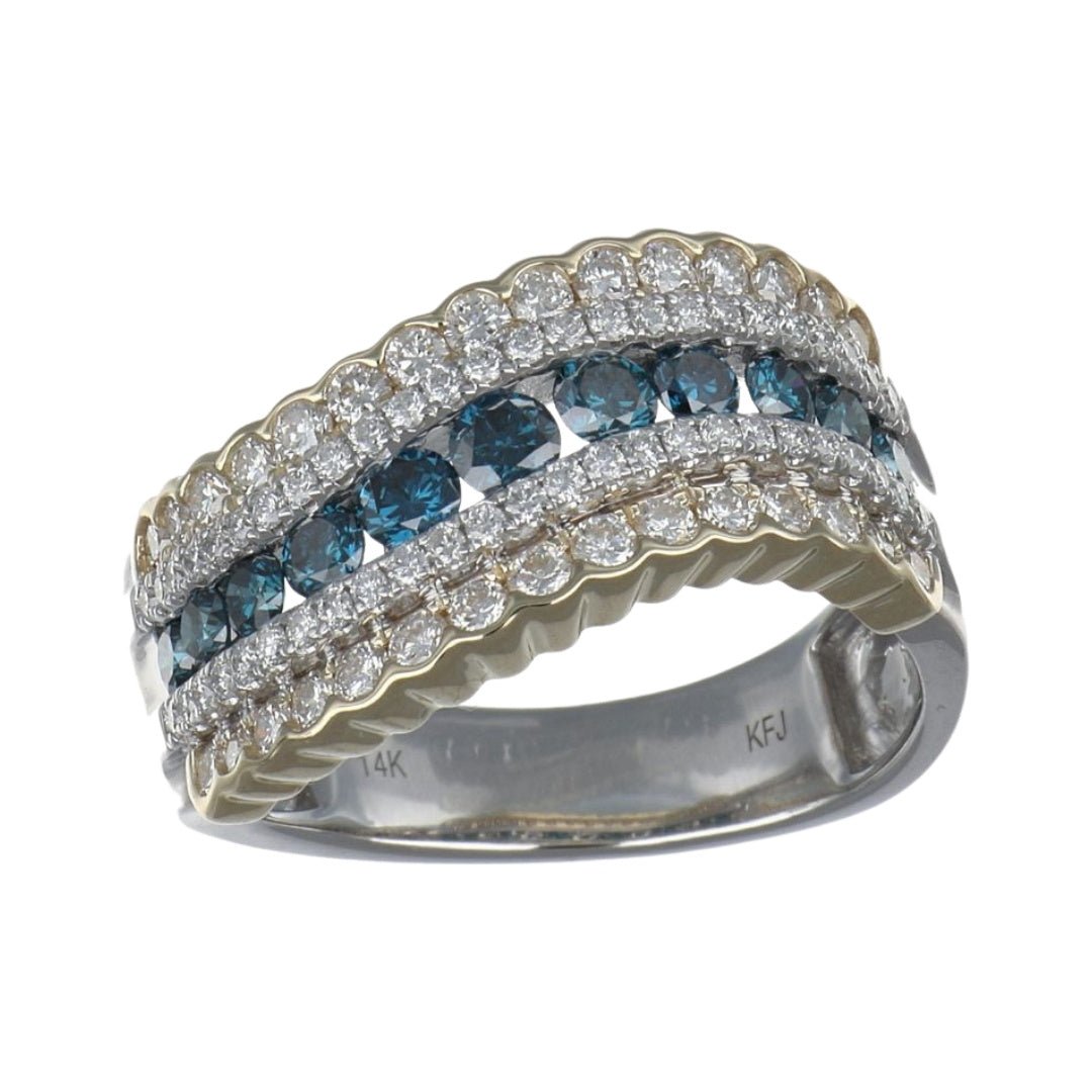 Buy Blue Diamond Ring (Blue Diamond 0.66 cts. White Diamond 0.78 cts.) at Kay's Fine Jewelry