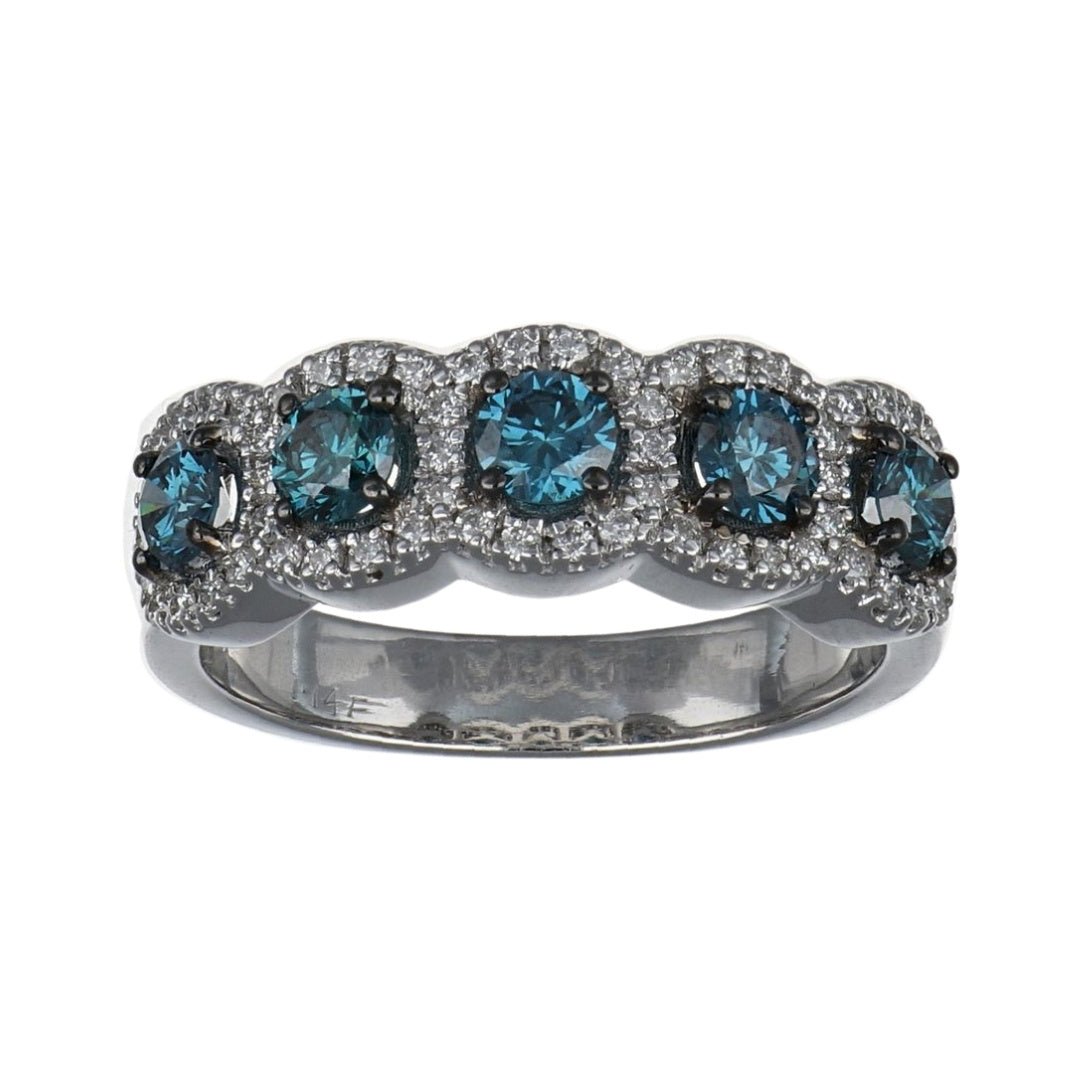 Buy Blue Diamond Ring (Blue Diamond 0.86 cts. White Diamond 0.28 cts.) at Kay's Fine Jewelry