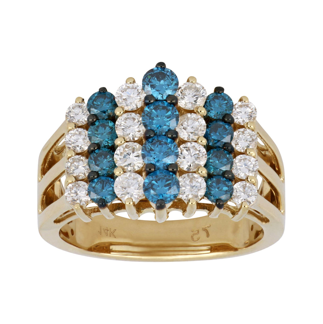 Buy Blue Diamond Ring (Blue Diamond 0.97 cts. White Diamond 1.01 cts.) at Kay's Fine Jewelry