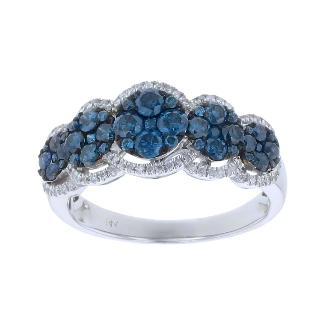 Blue Diamond Ring (Blue Diamond 1.01 cts. White Diamond 0.15 cts.) Not Net