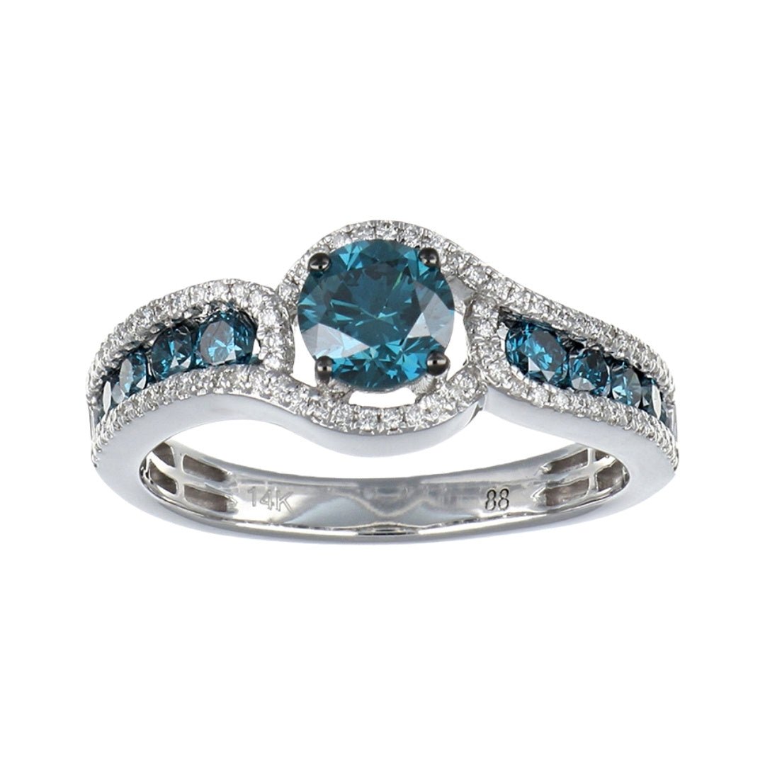 Buy Blue Diamond Ring (Blue Diamond 1.09 cts. White Diamond 0.16 cts) at Kay's Fine Jewelry