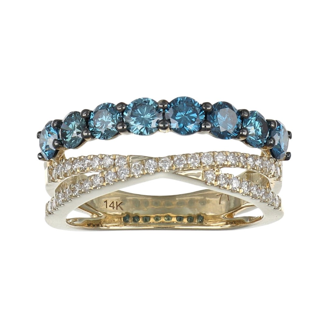 Buy Blue Diamond Ring (Blue Diamond 1.27 cts. White Diamond 0.27 cts.) at Kay's Fine Jewelry