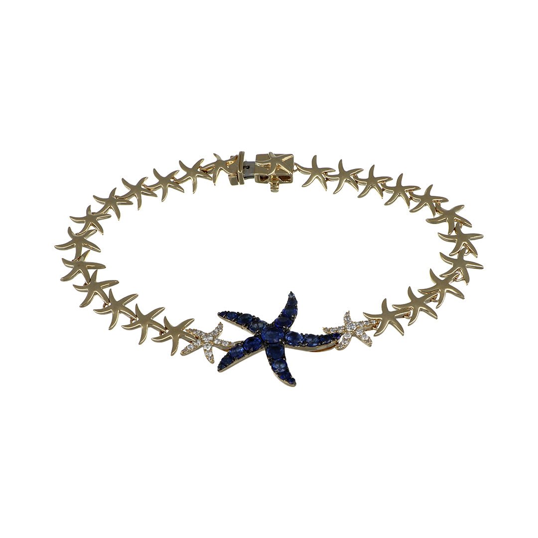 Buy Blue Sapphire Bracelet (Blue Sapphire 2.23 cts. White Diamond 0.36 cts.) at Kay's Fine Jewelry