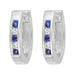 Blue Sapphire Earrings (Blue Sapphire 0.71 cts. White Diamond 0.34 cts.) Not Net
