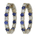 Blue Sapphire Earrings (Blue Sapphire 1.44 cts. White Diamond 1.16 cts.) Not Net