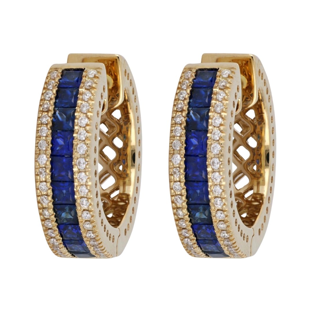 Buy Blue Sapphire Earrings (Blue Sapphire 2.23 cts. White Diamond 0.37 cts.) at Kay's Fine Jewelry