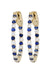 Blue Sapphire Ladies Earrings (Blue Sapphire 0.68 cts. White Diamond 0.55 cts.) Not Net