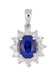 Blue Sapphire Ladies Pendant (Blue Sapphire 1.61 cts. White Diamond 0.47 cts.) Not Net