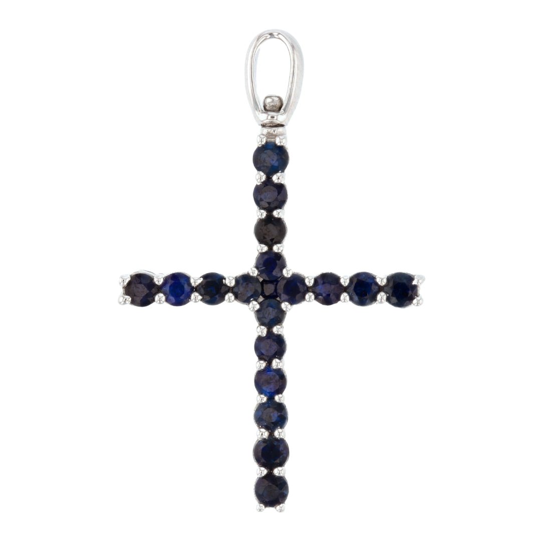 Buy Blue Sapphire Pendant (Blue Sapphire 0.99 cts. White Diamond 0.09 cts. ) at Kay's Fine Jewelry