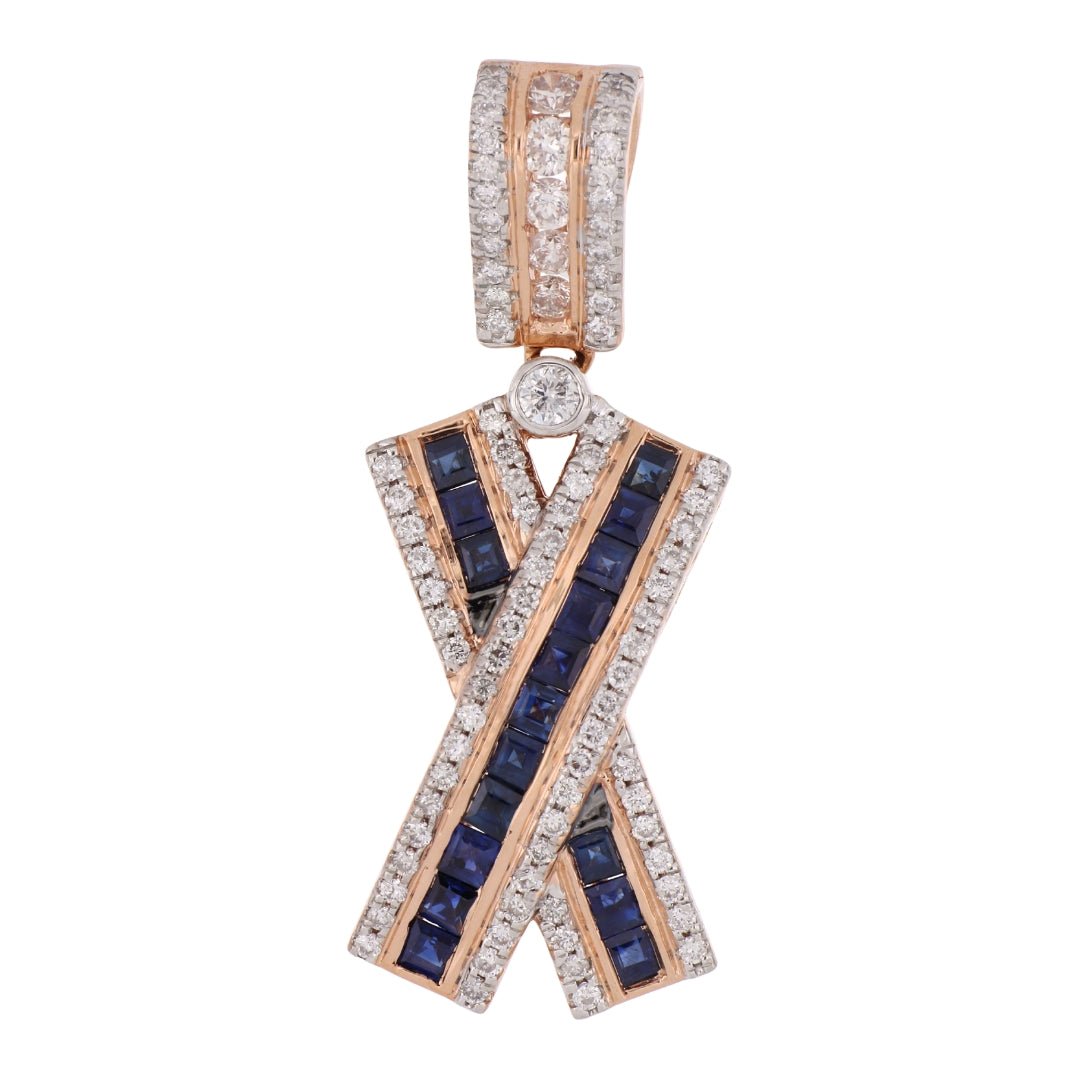 Buy Blue Sapphire Pendant (Blue Sapphire 1.56 cts. White Diamond 0.89 cts.) at Kay's Fine Jewelry