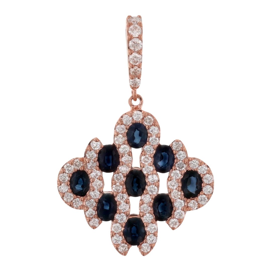 Buy Blue Sapphire Pendant (Blue Sapphire 2.29 cts. White Diamond 0.85 cts.) at Kay's Fine Jewelry