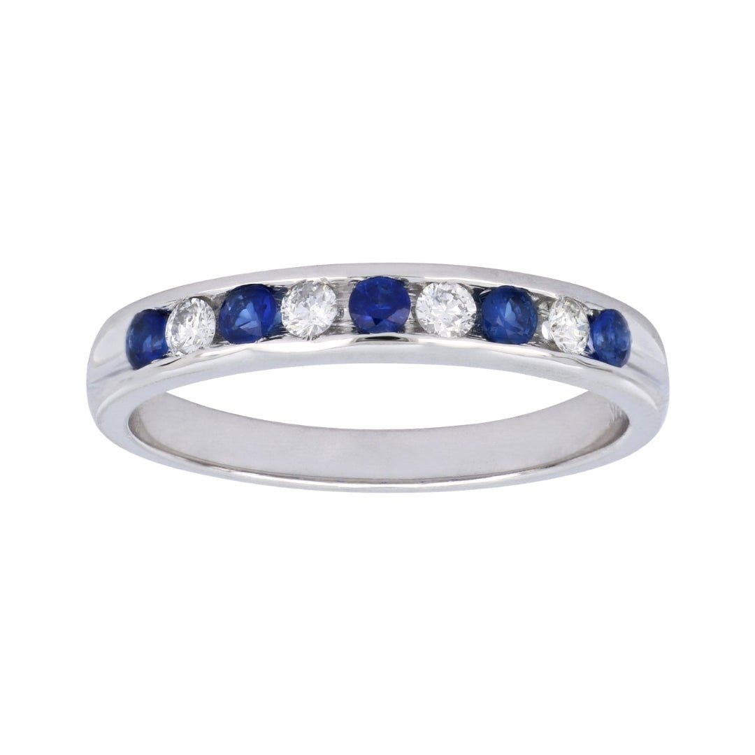 Blue Sapphire Ring (Blue Sapphire 0.28 cts. White Diamond 0.15 cts) Not Net