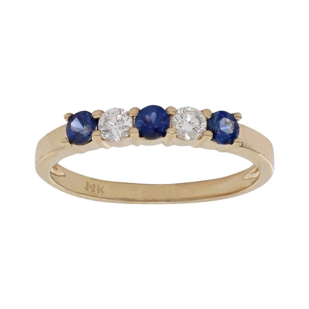 Buy Blue Sapphire Ring (Blue Sapphire 0.34 cts. White Diamond 0.17 cts.) at Kay's Fine Jewelry