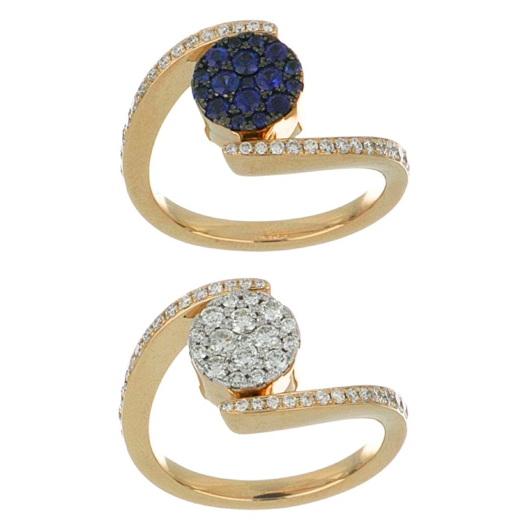 Buy Blue Sapphire Ring (Blue Sapphire 0.48 cts. White Diamond 0.59 cts.) at Kay's Fine Jewelry
