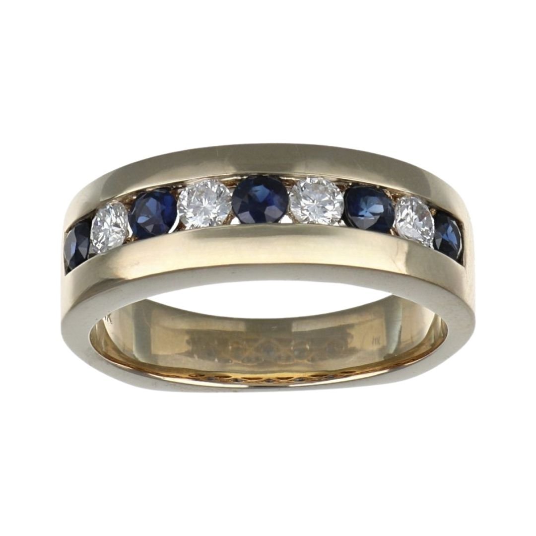 Buy Blue Sapphire Ring (Blue Sapphire 0.52 cts. White Diamond 0.35 cts) at Kay's Fine Jewelry