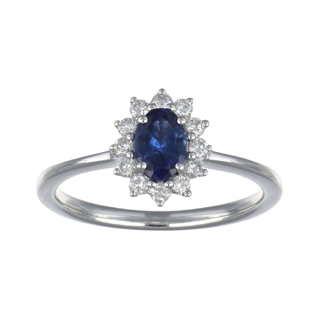 Buy Blue Sapphire Ring (Blue Sapphire 0.53 cts. White Diamond 0.23 cts.) at Kay's Fine Jewelry