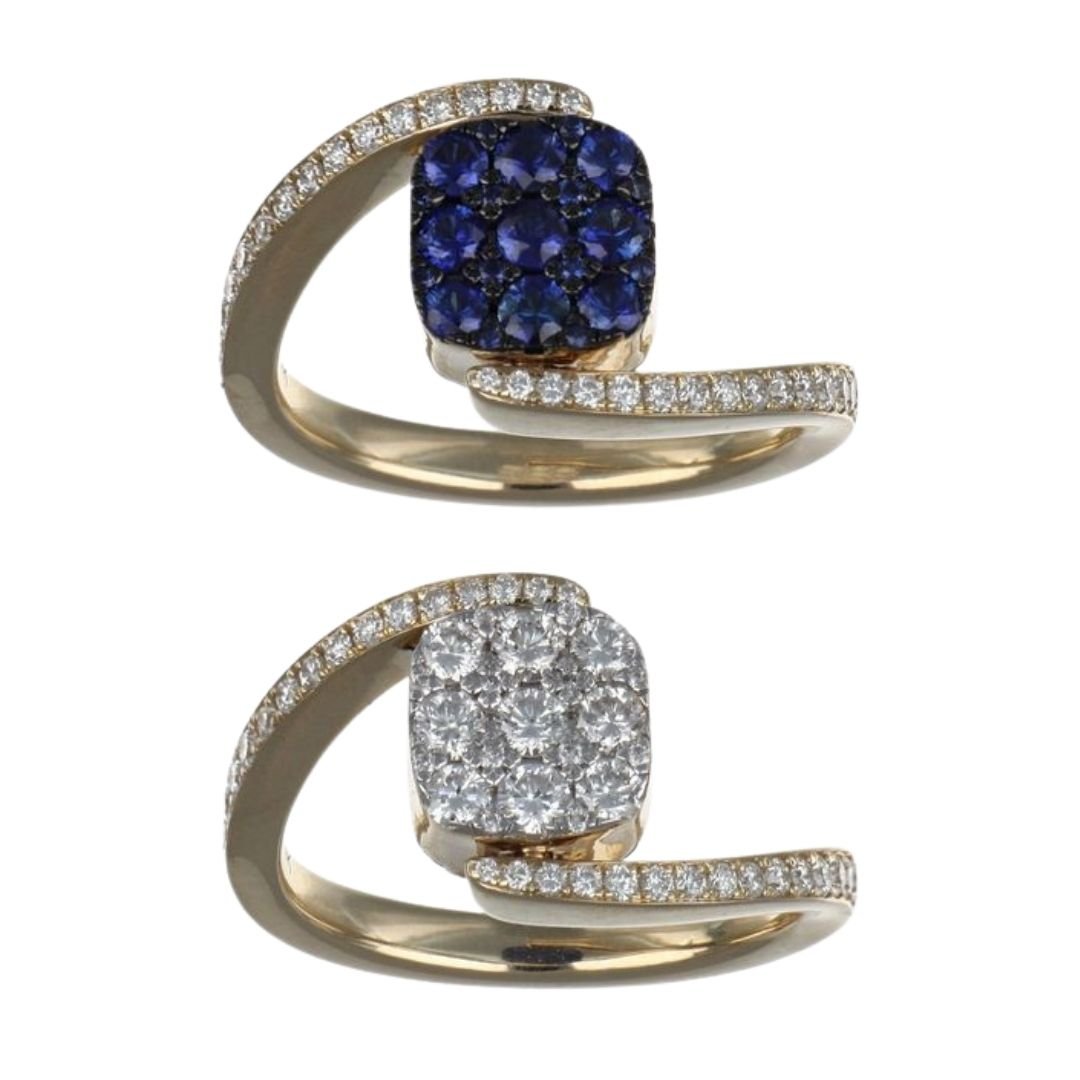 Buy Blue Sapphire Ring (Blue Sapphire 0.7 cts. White Diamond 0.78 cts.) at Kay's Fine Jewelry