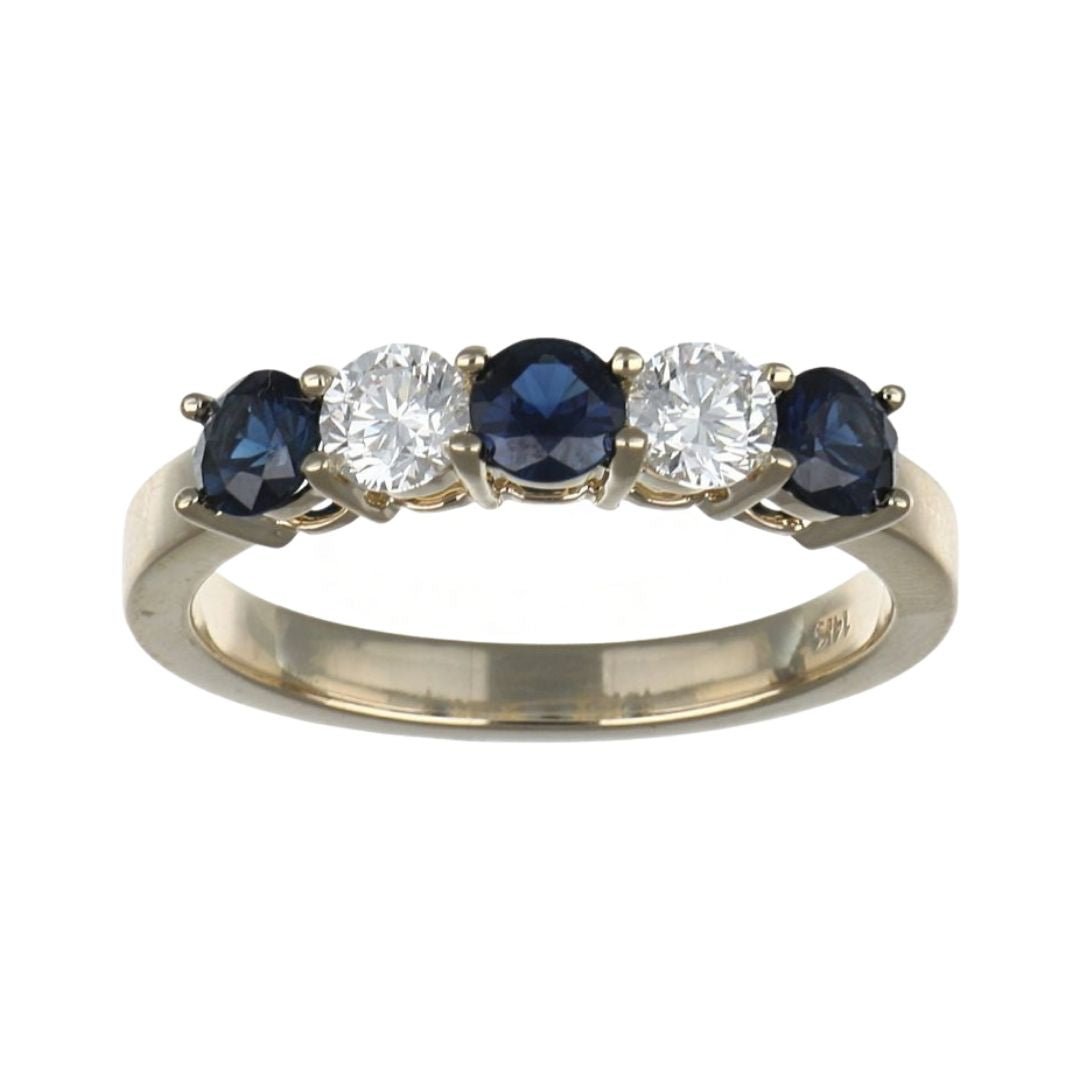 Buy Blue Sapphire Ring (Blue Sapphire 0.73 cts. White Diamond 0.46 cts.) at Kay's Fine Jewelry