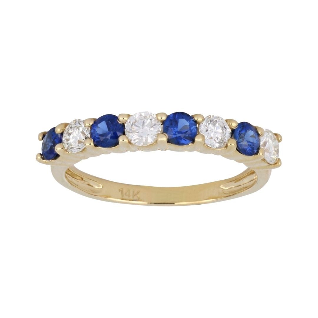 Buy Blue Sapphire Ring (Blue Sapphire 0.74 cts. White Diamond 0.52 cts.) at Kay's Fine Jewelry