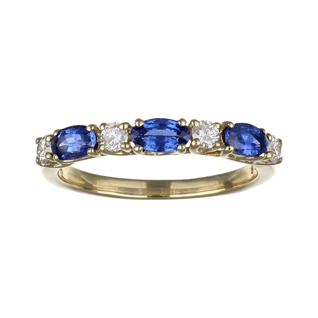 Buy Blue Sapphire Ring (Blue Sapphire 0.81 cts. White Diamond 0.24 cts.) at Kay's Fine Jewelry