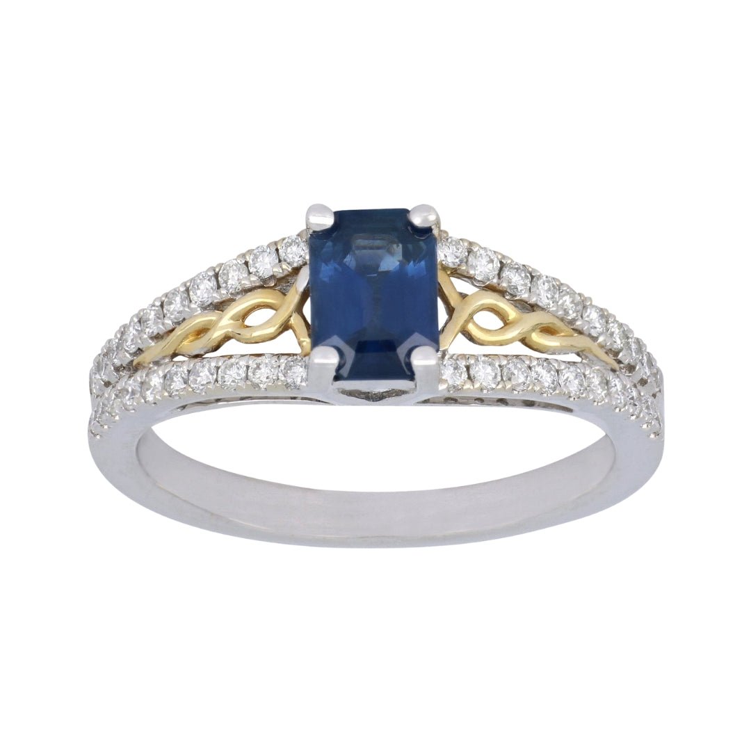 Buy Blue Sapphire Ring (Blue Sapphire 0.86 cts. White Diamond 0.28 cts.) at Kay's Fine Jewelry