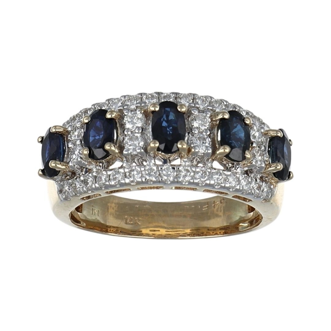 Buy Blue Sapphire Ring (Blue Sapphire 1.57 cts. White Diamond 0.64 cts.) at Kay's Fine Jewelry