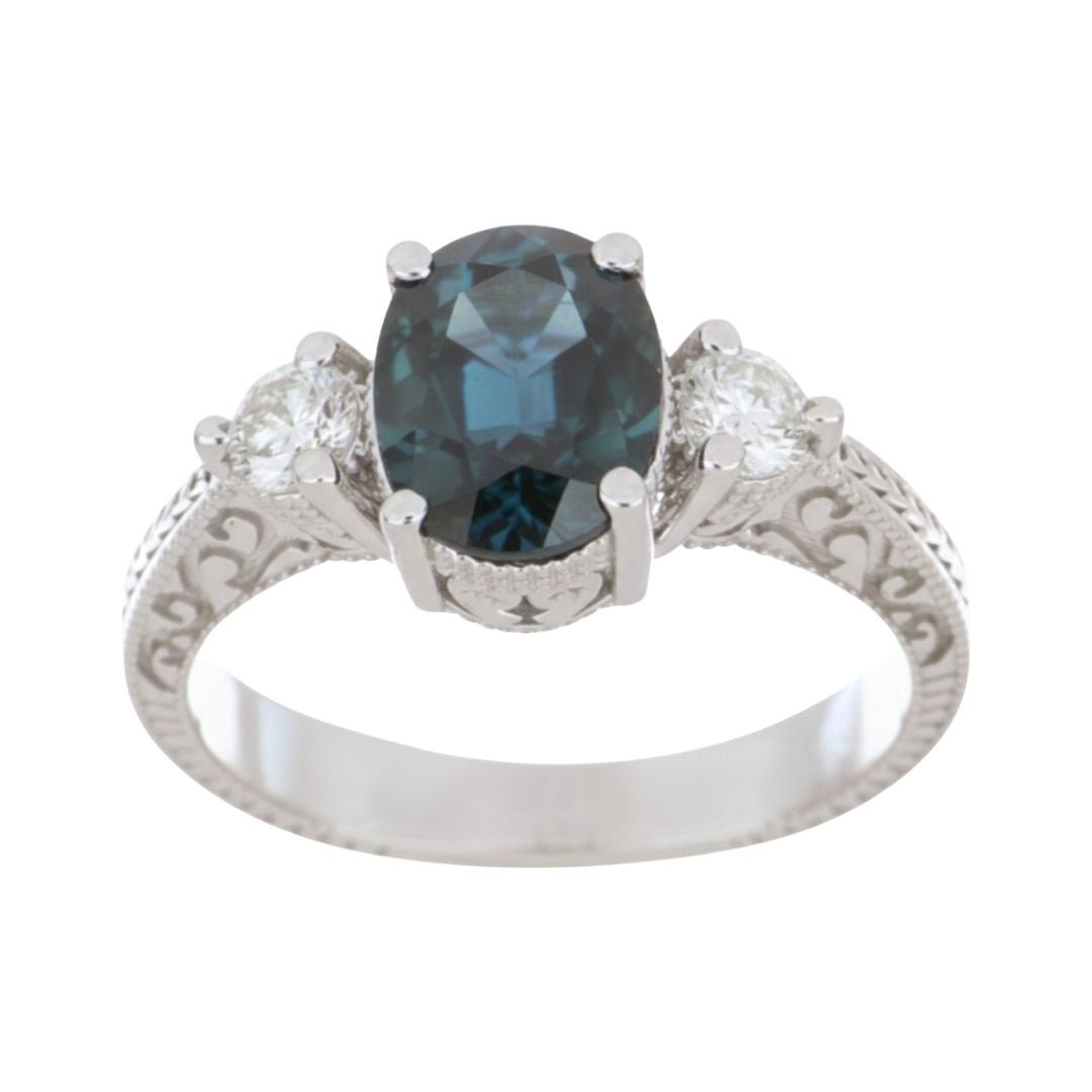 Buy Blue Sapphire Ring (Blue Sapphire 2.13 cts. White Diamond 0.32 cts.) at Kay's Fine Jewelry