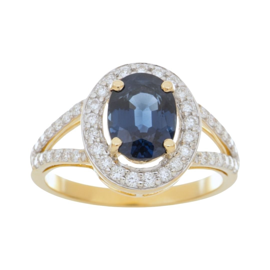 Buy Blue Sapphire Ring (Blue Sapphire 2.36 cts. White Diamond 0.46 cts.) at Kay's Fine Jewelry