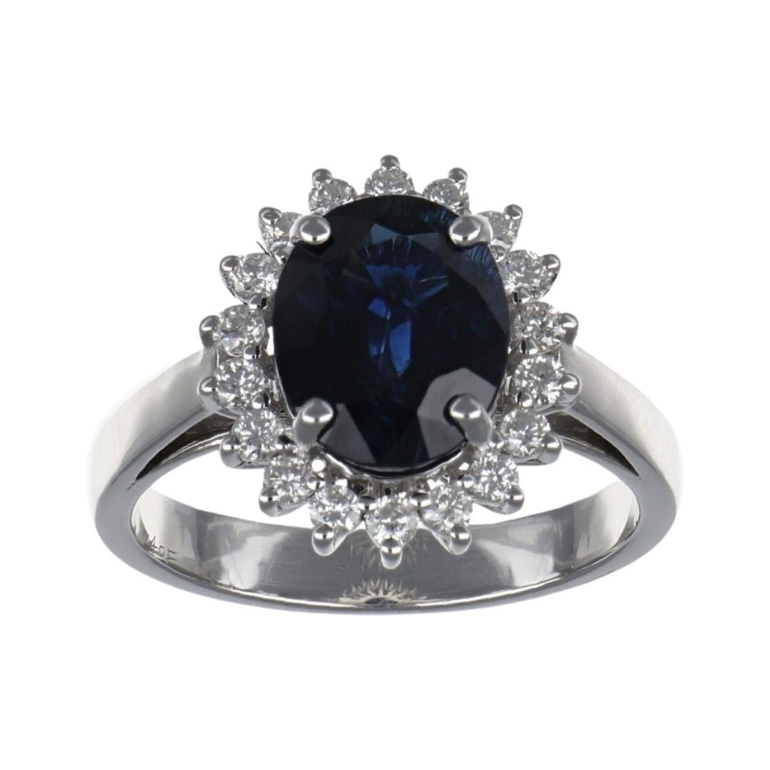 Buy Blue Sapphire Ring (Blue Sapphire 2.92 cts. White Diamond 0.4 cts.) at Kay's Fine Jewelry