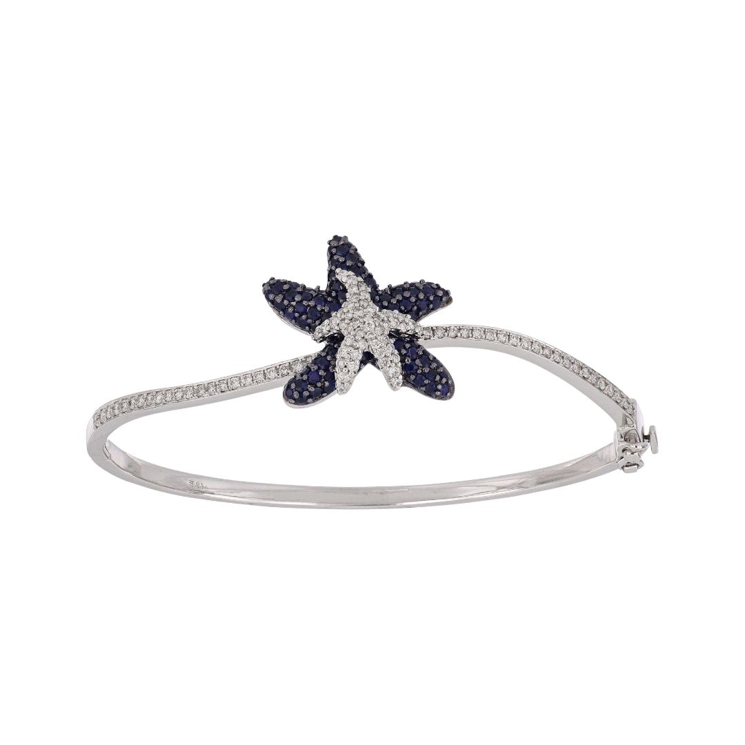 Buy Blue Sapphire Starfish Bangle (Blue Sapphire 1.34 cts. White Diamond 0.68 cts.) at Kay's Fine Jewelry