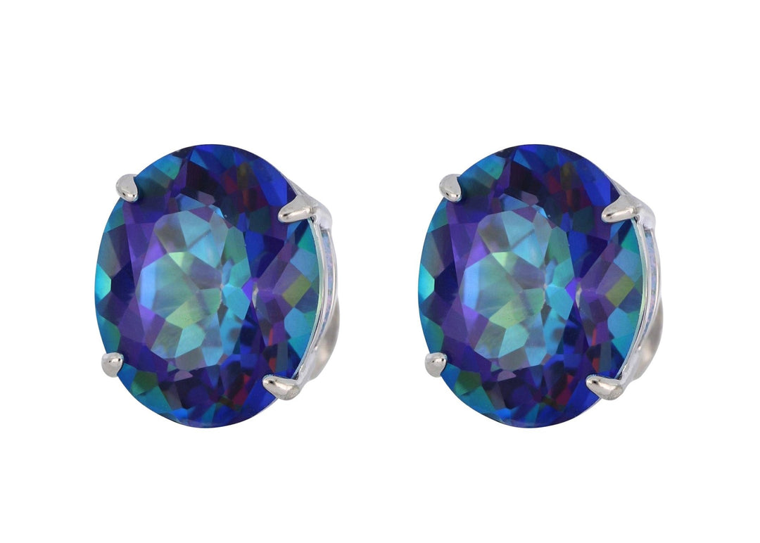 Blue Topaz Ladies Earrings (Blue Topaz 11 cts.) Not Net